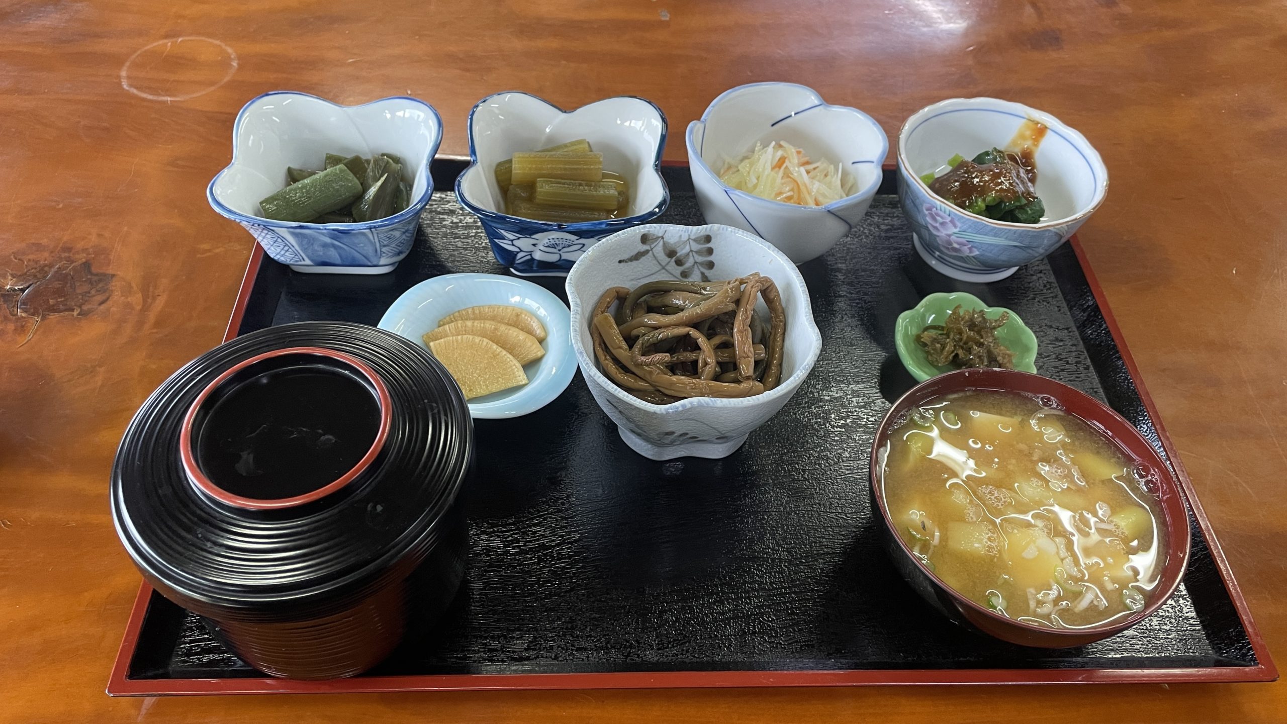 小赤沢温泉 の山菜定食